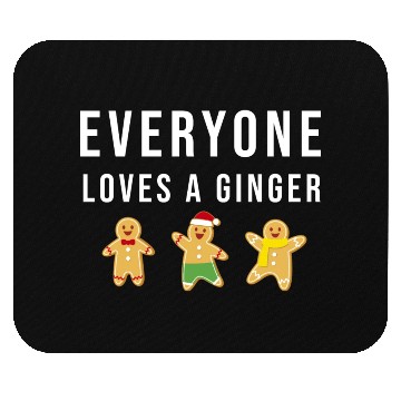 Discover everyone loves ginger green Mouse Pads