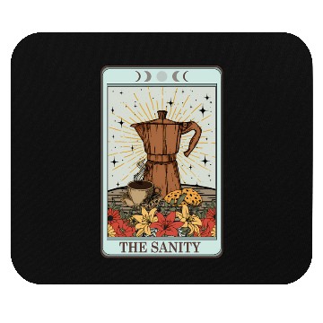 Discover Coffee Tarot Card The Sanity Mouse Pads