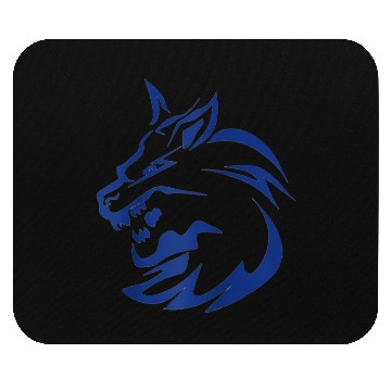 Discover lightning lone wolf design raglan baseball Mouse Pads Tan