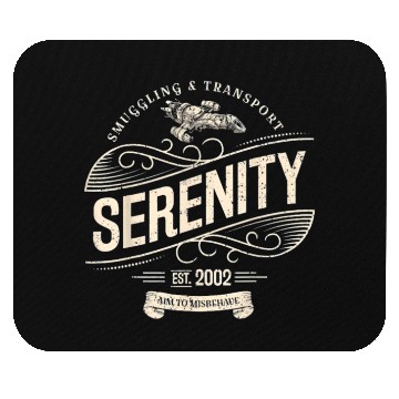 Discover Vintage Serenity Sgling And Transport Firefly Mouse Pads