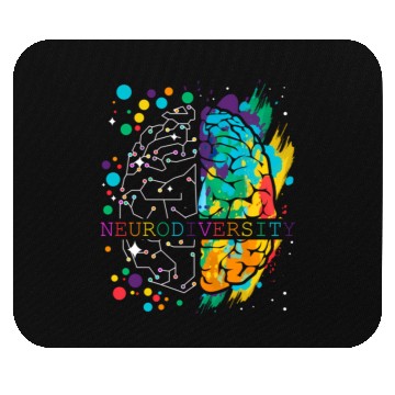 Discover Embrace Neurodiversity Brain Autism Mouse Pads