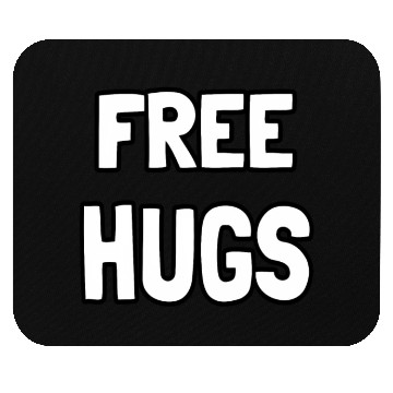 Discover Free Hugs Optimist Hugging Wo Mouse Pads