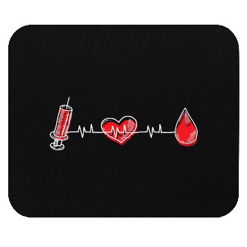 Discover Phlebotst Hebeat Syringe Medical Phlebotomy Mouse Pads