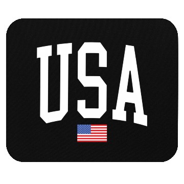 Discover Usa American Flag Wo Patriotic July 4Th Mouse Pads