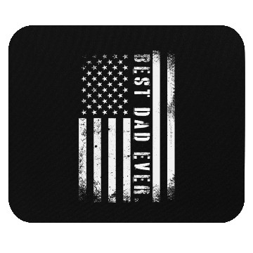 Discover Father's day Best dad ever with US american flag Mouse Pads