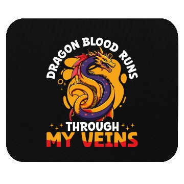 Discover Dragon blood runs Mouse Pads