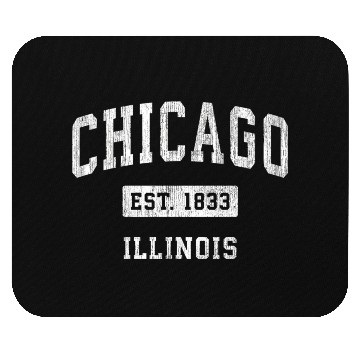 Discover Chicago Illinois Il Athletic Sports Mouse Pads