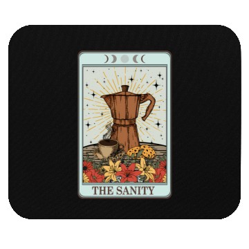 Discover Coffee Tarot Card The Sanity Mouse Pads