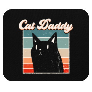 Discover Cat Daddy Synthwave Mouse Pads