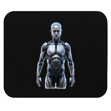 Discover Futuristic robot with AI Mouse Pads