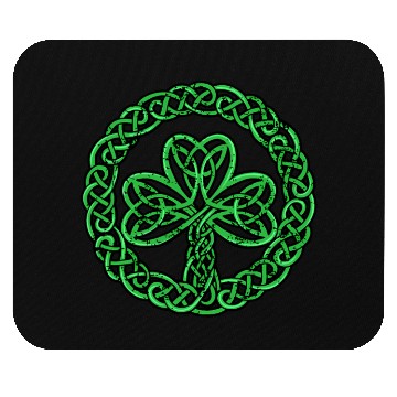 Discover Celtic Knot Irish Shamrock 3 Leaf C St Pats Mouse Pads