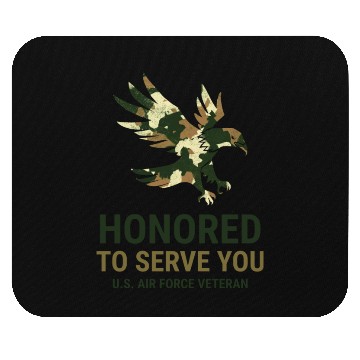 Discover Honored To Serve You Us Air Force Vetera Mouse Pads