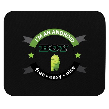 Discover I am an Android boy Mouse Pads