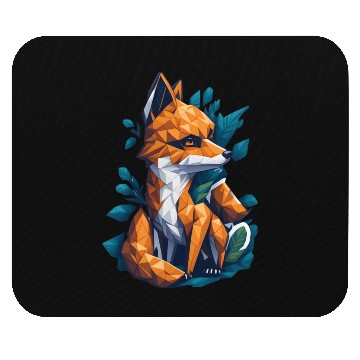 Discover Tangram Fox Mouse Pads