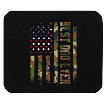 Discover Best dad ever USA flag Camo gift for fatheR Mouse Pads