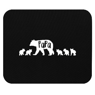 Discover Papa Bear Dad Father With 5 Five Cubs Mouse Pads