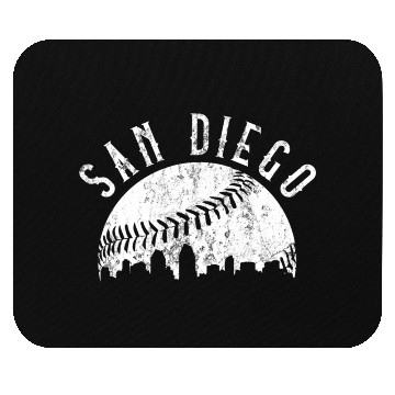 Discover San Diego California yline Mouse Pads