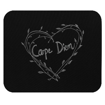 Discover Carpe Diem Quote Heart Twigs Mouse Pads