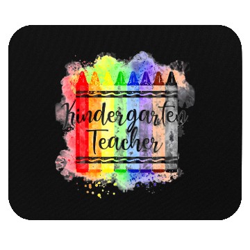 Discover Funny Kindergarten Teacher Crayon Back To School Mouse Pads