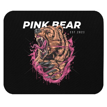 Discover Pink Bear Mouse Pads