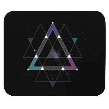 Discover Edm Techno Geometric Space Dance Rave Music Festiv Mouse Pads