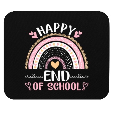 Discover Happy End Of School Student Teacher Leopard Mouse Pads