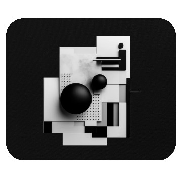 Discover Abstract Circles and Squares Mouse Pads