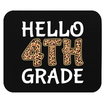 Discover Back to School Fourth Grade Hello 4th Grade Mouse Pads