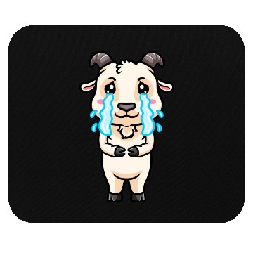 Discover Goat Sad Crying Emoticon Mouse Pads