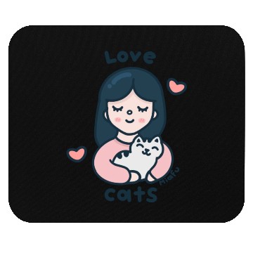 Discover Kawaii Cat Lover Mouse Pads