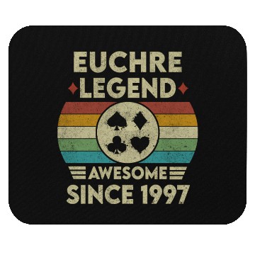 Discover Euchre Legend 25 Awesome Since 1997 Euchre Mouse Pads