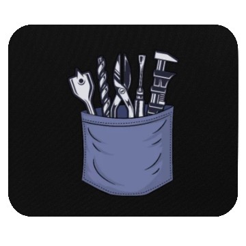 Discover Carpenter Chest Pocket Woodworker Cabinetmaker Mouse Pads