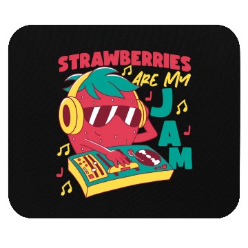 Discover Strawberries Are My Jam Strawberry Mouse Pads