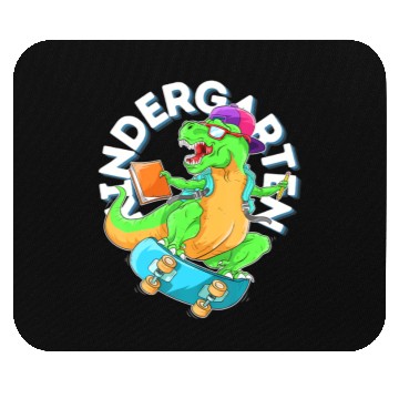 Discover Back to School Kindergarten Dinosaur Riding Mouse Pads