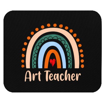 Discover Art Teacher Boho Rainbow Back To School Mouse Pads
