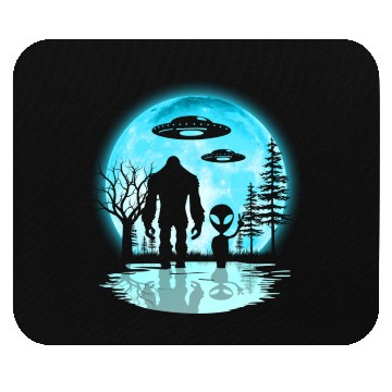 Discover Alien And Bigfoot Mouse Pads