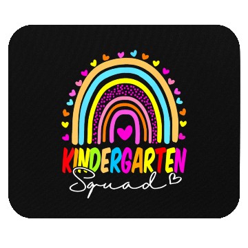 Discover Back To School Kindergarten Squad Rainbow Teacher Mouse Pads