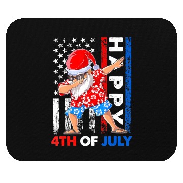 Discover Summer Santa Dabbing Happy Christmas In July 4th Mouse Pads