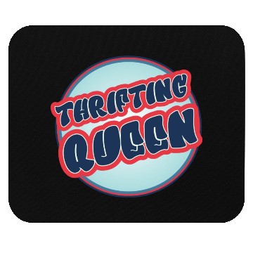 Discover Thrifting Queen red blue Mouse Pads