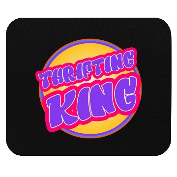 Discover Thrifting King purple yellow Mouse Pads