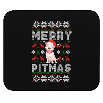 Discover Pitbull Merry Pitmas Ugly Mouse Pads