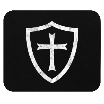 Discover Knights Templar Cross And Shield Crusader History Mouse Pads