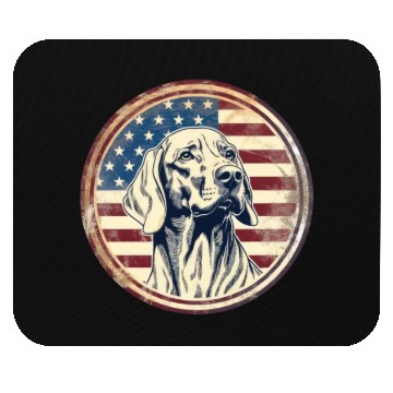 Discover American Flag Dog Design Mouse Pads