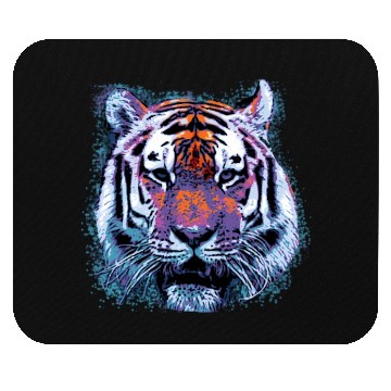 Discover Tiger Face Pop Mouse Pads