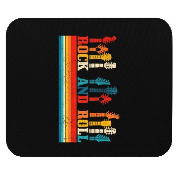 Discover Rock & Roll Guitar Player Guitarist Vintage Rock Mouse Pads