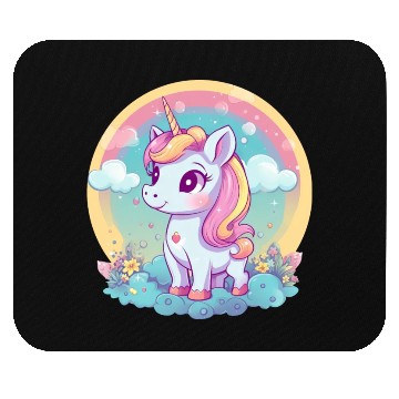 Discover Unicorn Rainbow Sunset Mouse Pads