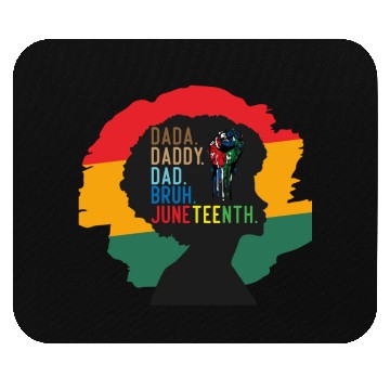 Discover Dada Daddy Dad Bruh Retro Juneteenth Fathers Day Mouse Pads