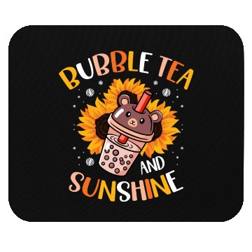 Discover Bubble Tea And Sunshine Boba Tea Drinker Mouse Pads