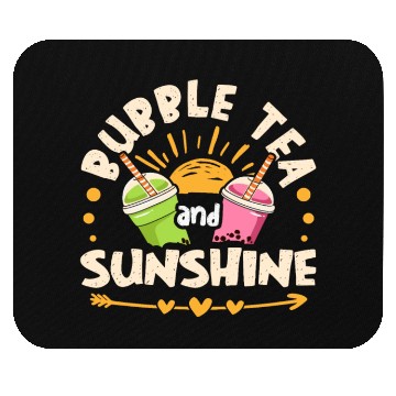Discover Bubble Tea And Sunshine Boba Tea Drinker Mouse Pads