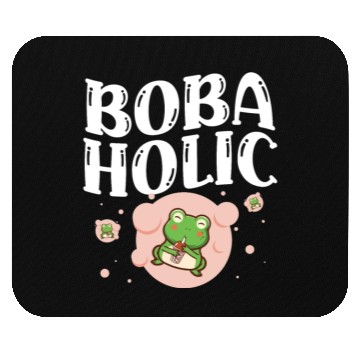 Discover Bobaholic Bubble Tea Lover Boba Tea Drinker Korean Mouse Pads